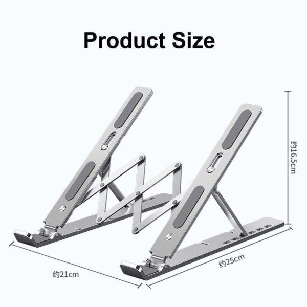 ADJUSTABLE & PORTABLE ALUMINIUM LAPTOP STAND - Image 5